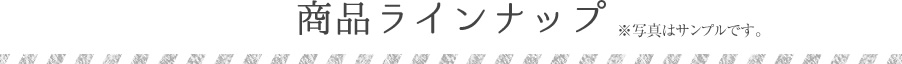商品ラインナップ